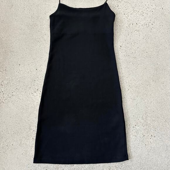 Zara Women's Bodycon Spaghetti Straps Dress Black - Picture 2 of 5